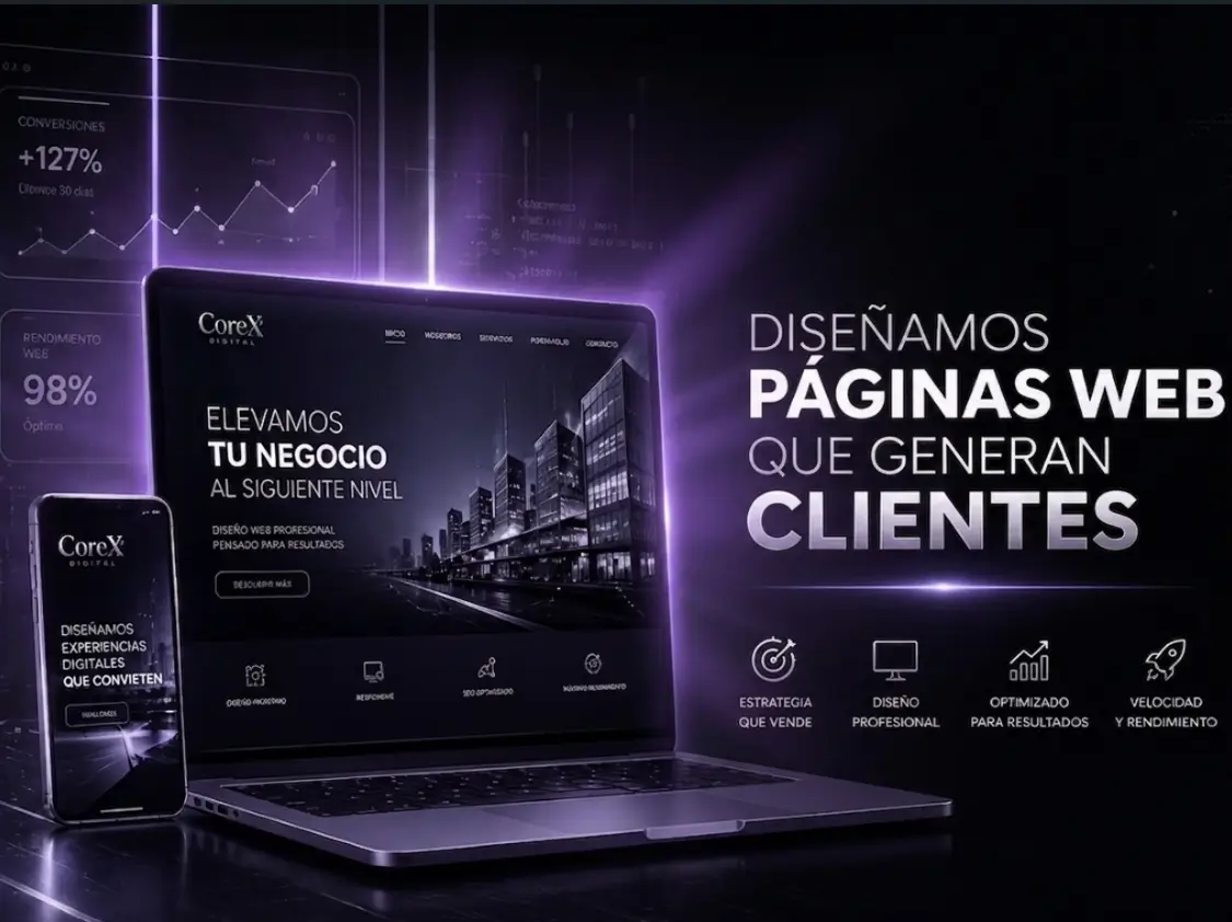 CoreX Digital — Tu página web profesional lista en 72 horas